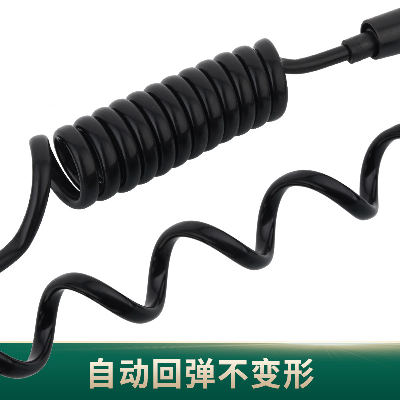 Black toilet spray gun, shower hose, spray gun, bidet, outlet pipe, inlet pipe, high-temperature resistant hose, and extended shower head Specification drawing