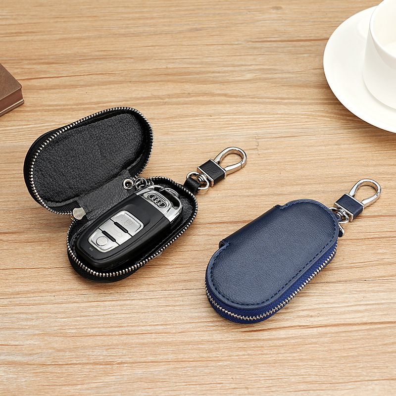 New fashionable business travel car key case, universal model, men's and women's storage key case, mini key case details Picture