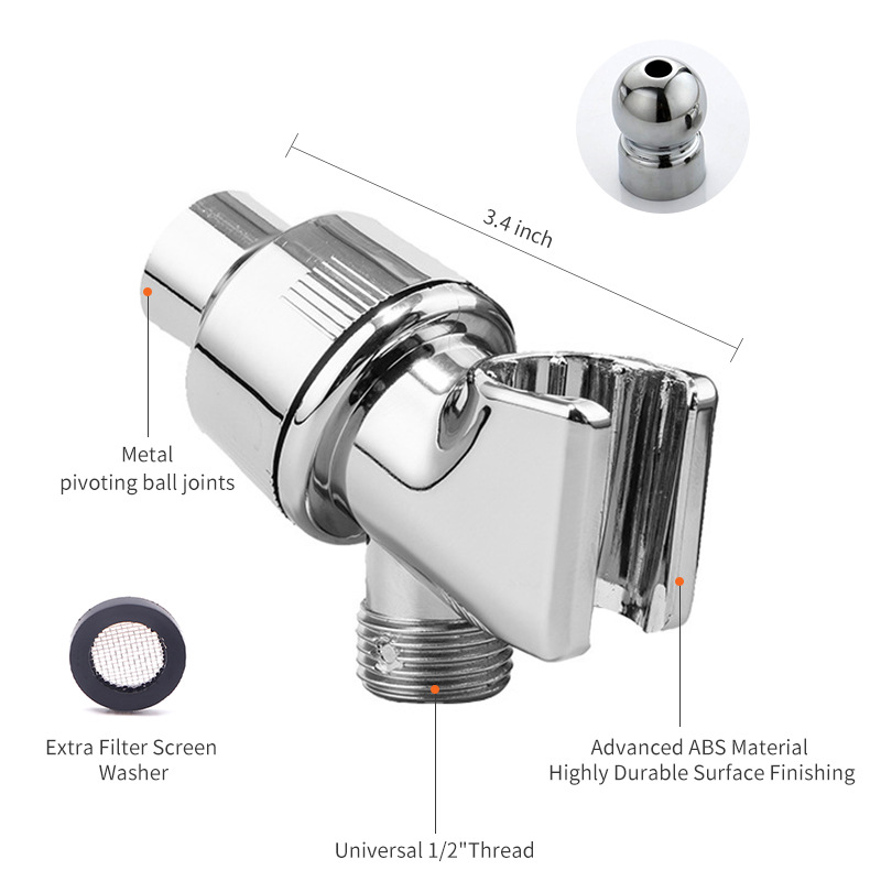 Cross-border showerhead bracket fixed base, new type of plastic showerhead holder for export bathroom accessories in the foreign market Specification drawing