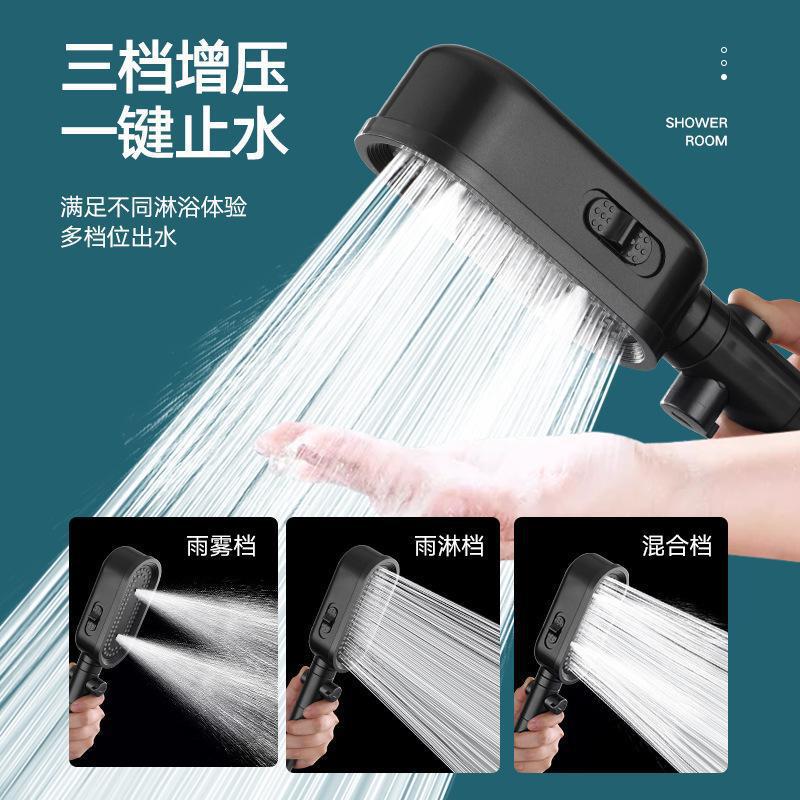 Microphone, pressurized, pressurized showerhead, shower head, handheld filter, large water outlet, showerhead, beauty set for home use Application Scenario