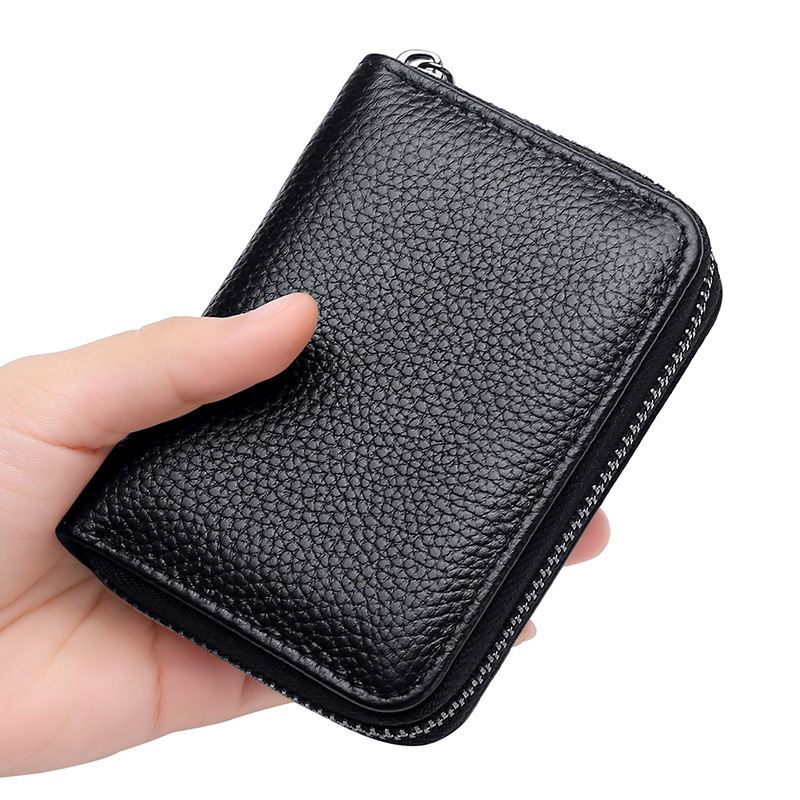 Men's multi-functional integrated organ multi-slot driver's license card case and card holder, women's zipper wallet ID card holder details Picture
