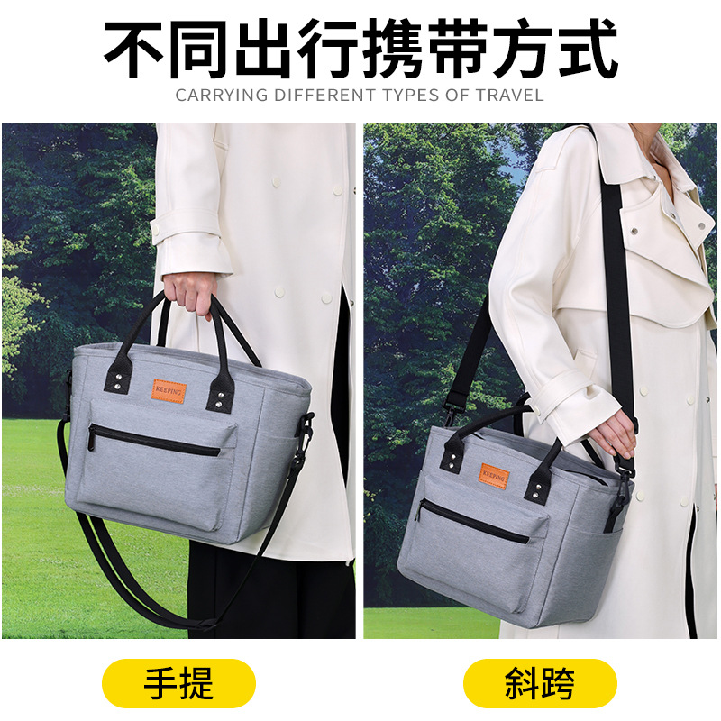 New cross-border large-capacity thickened aluminum foil insulated bag, simple outdoor picnic bag, lunch box bag for bringing meals to work Application Scenario