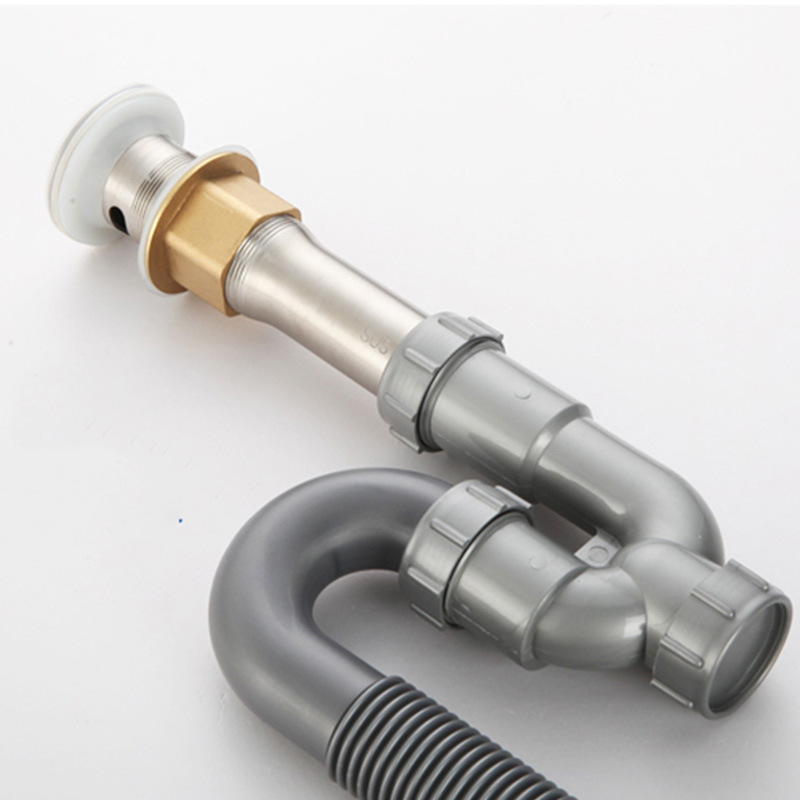 Factory wholesale supply of drain pipes, U-shaped washbasins, washbasins, drainage pipes, anti-odor drain hose accessories details Picture