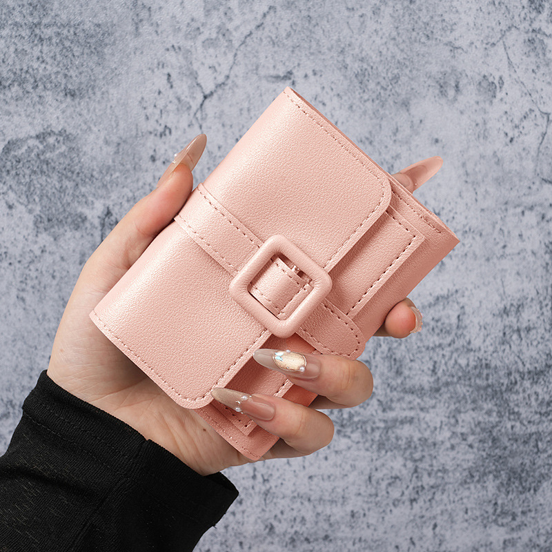 New women's wallet short solid color card bag Spring women's style high-end Wallet cross-border coin purse women wholesale full figure