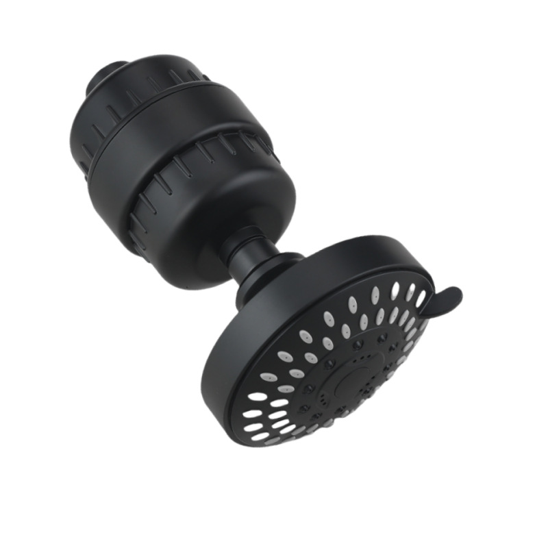 Cross-border American 4-inch ceiling-mounted concealed showerhead with five-speed pressurized filtration and chlorine removal, bathroom shower head Item Picture