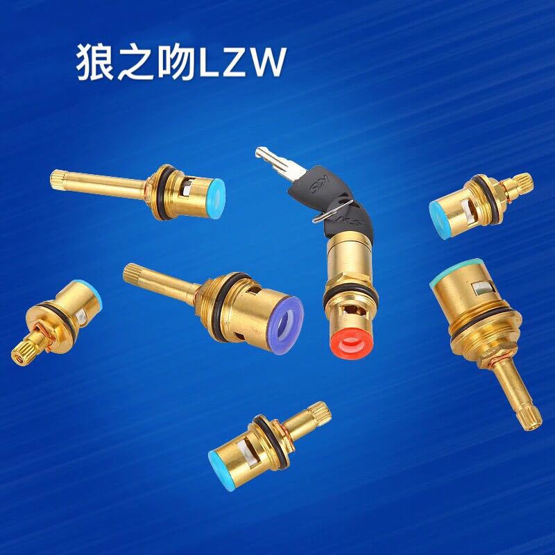 Faucet valve core, single cold core, ceramic plate, 304 stainless steel valve core, quick-opening faucet Angle valve, copper valve core Specification drawing