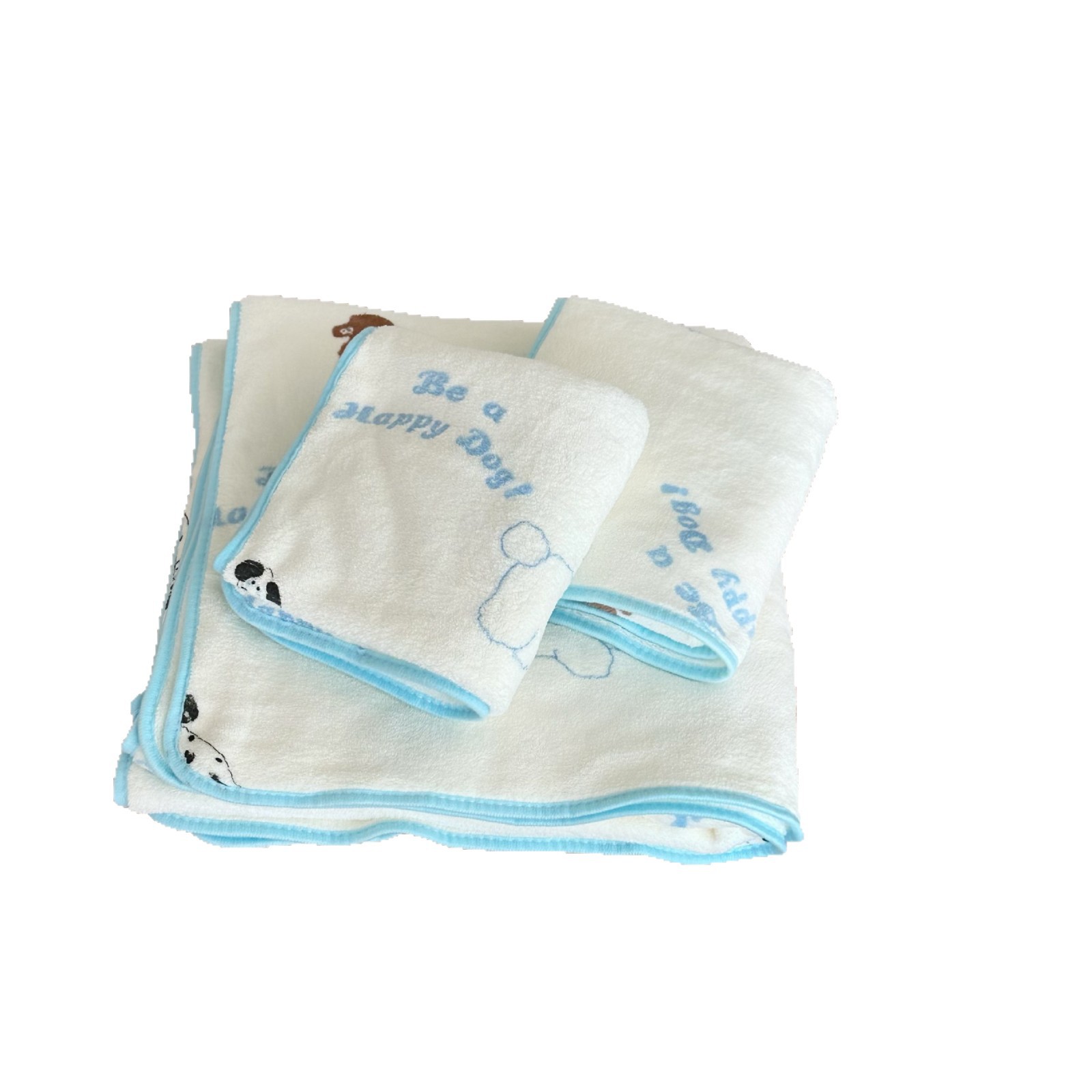Cartoon dog bath towel, home skin-friendly soft face towel, girls' dormitory quick-drying super absorbent coral fleece bath towel Item Picture