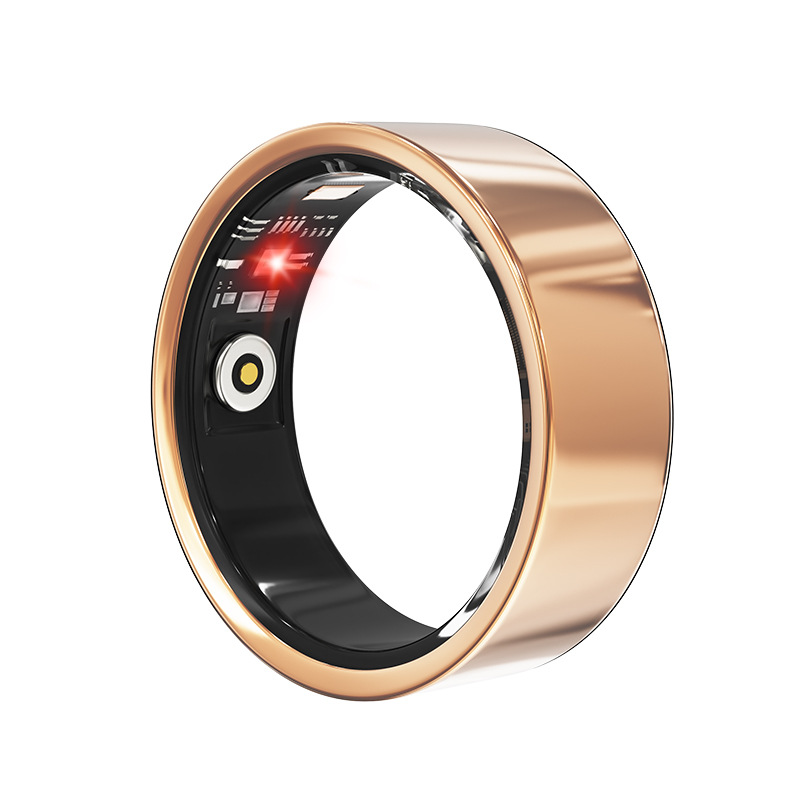The new cross-border private model V1 smart ring monitors heart rate and blood oxygen, counts steps during exercise, and is a health Bluetooth smart ring details Picture