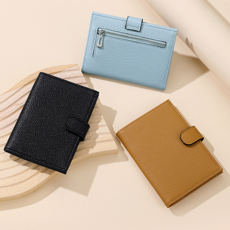 New puRFID ultra-thin passport bag, multi-functional wallet, air ticket holder, passport document wallet, storage bag for women full figure