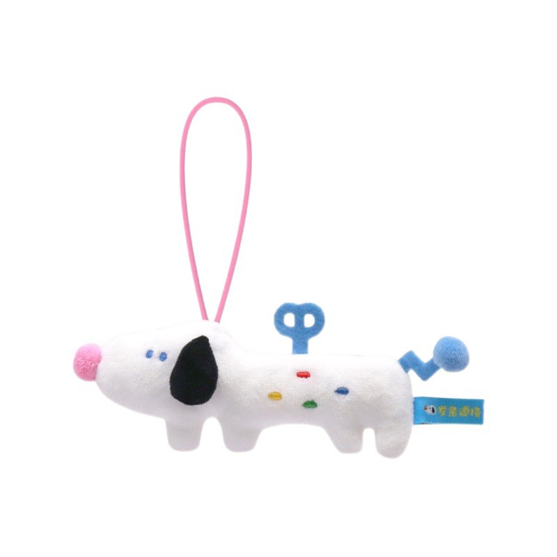 Dopamine spring dog plush pendant, cute cartoon doll bag, keychain, doll pendant, gift for men and women Item Picture