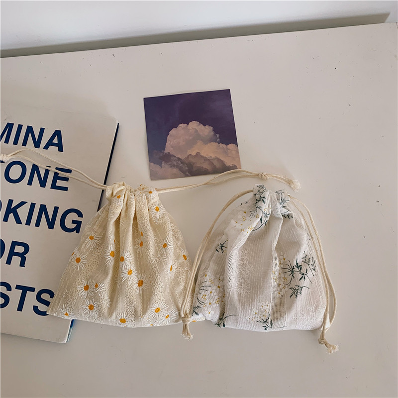 01121 Wholesale cotton bags, travel dust-proof drawstring bags, diy drawstring bags, home cotton and linen storage bags full figure