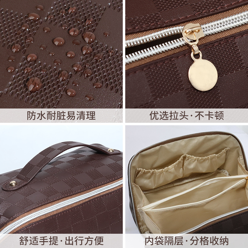 European-style high-end waterproof cosmetic bag, large-capacity portable, travel toiletry bag, cosmetic storage bag Application Scenario