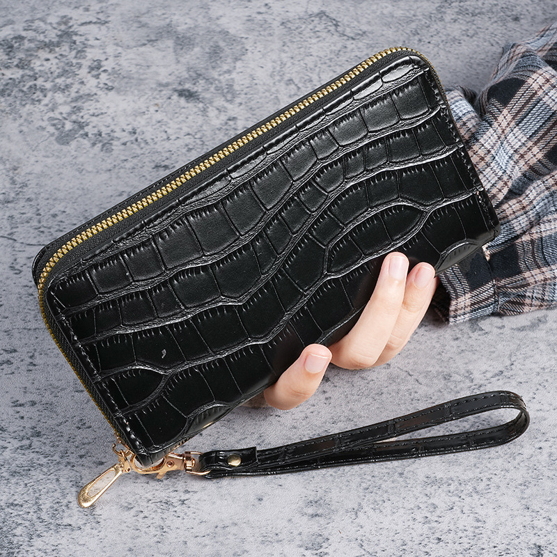 New style of lady 's wallet long korean-style single zipper multi-slot student wallet phone case handbags full figure