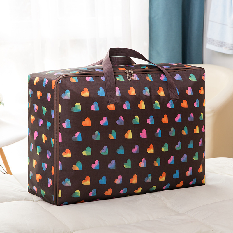 Seasonal Oxford cloth moisture-proof cotton quilt bags, large-capacity home clothing storage bags, in-stock quilt sorting and moving bags Specification drawing