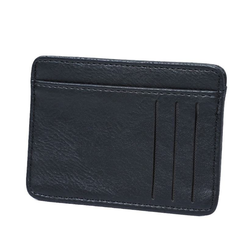 2024 New cross-patterned card case for women and men, multi-slot, simple, fashionable, classic solid color coin purse, women's Instagram Item Picture