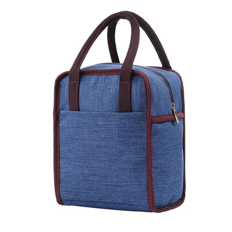 Hand-held insulated bag, ice pack, Oxford cloth, aluminum foil, thickened lunch box bag, work lunch, insulated bucket, lunch box bag Item Picture