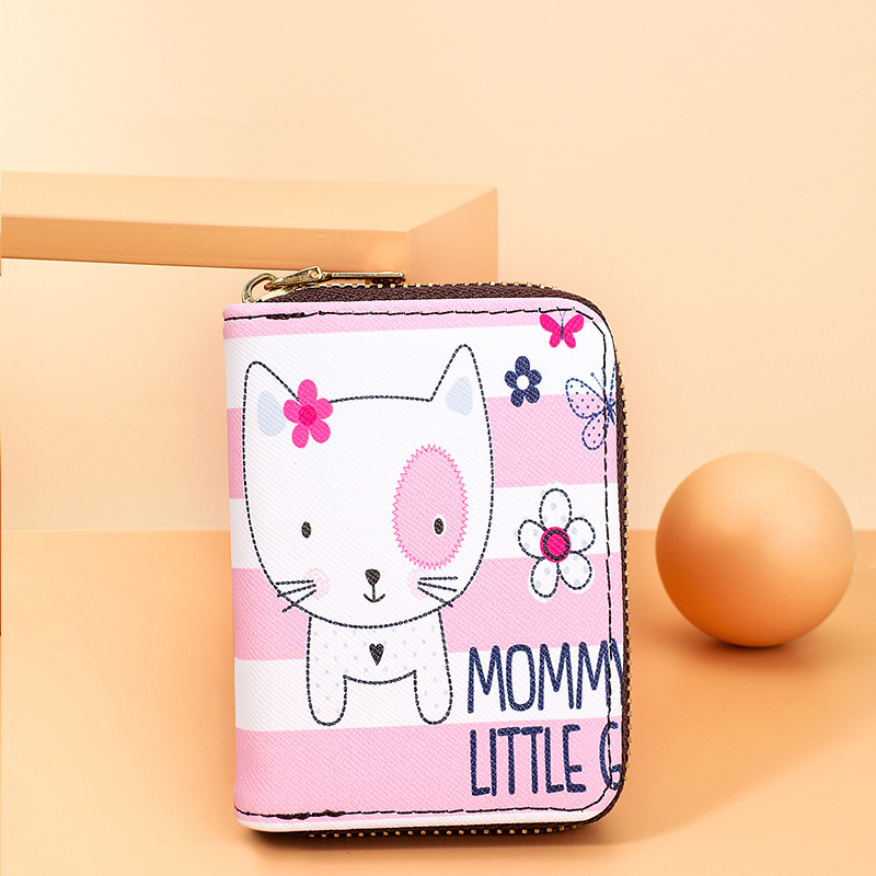 Organ card case for women, ins Japanese-style, small and cute cartoon coin purse, fresh and clean design, all-in-one wallet full figure