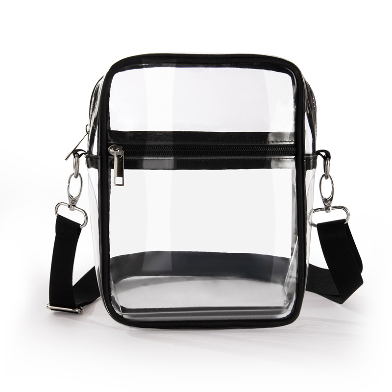 Cross-border pvc transparent mobile phone crossbody bag, multi-functional women's single-shoulder bag, adjustable mobile phone storage bag for sports and fitness Item Picture