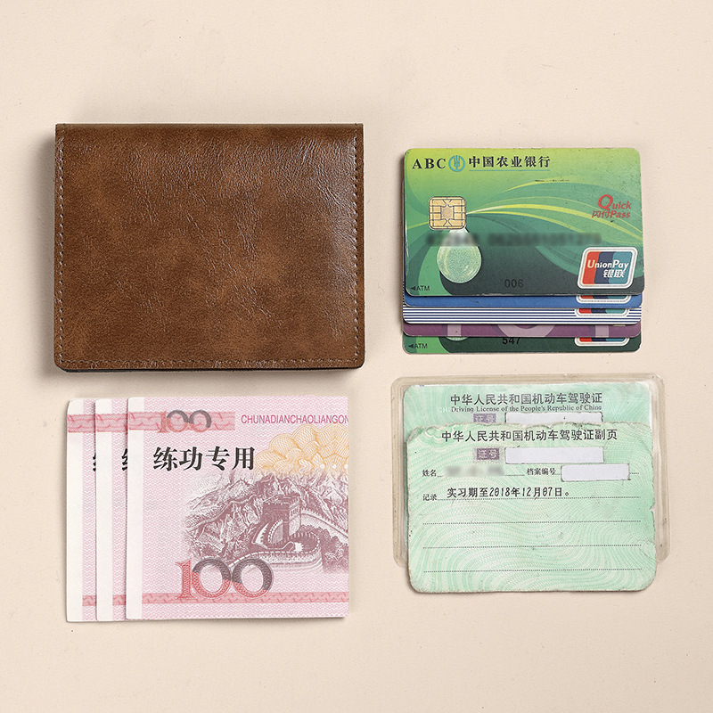 Wholesale and direct sales of European and American RFID anti-magnetic pu women's Korean-style casual wallets, wallets and card cases with logos details Picture