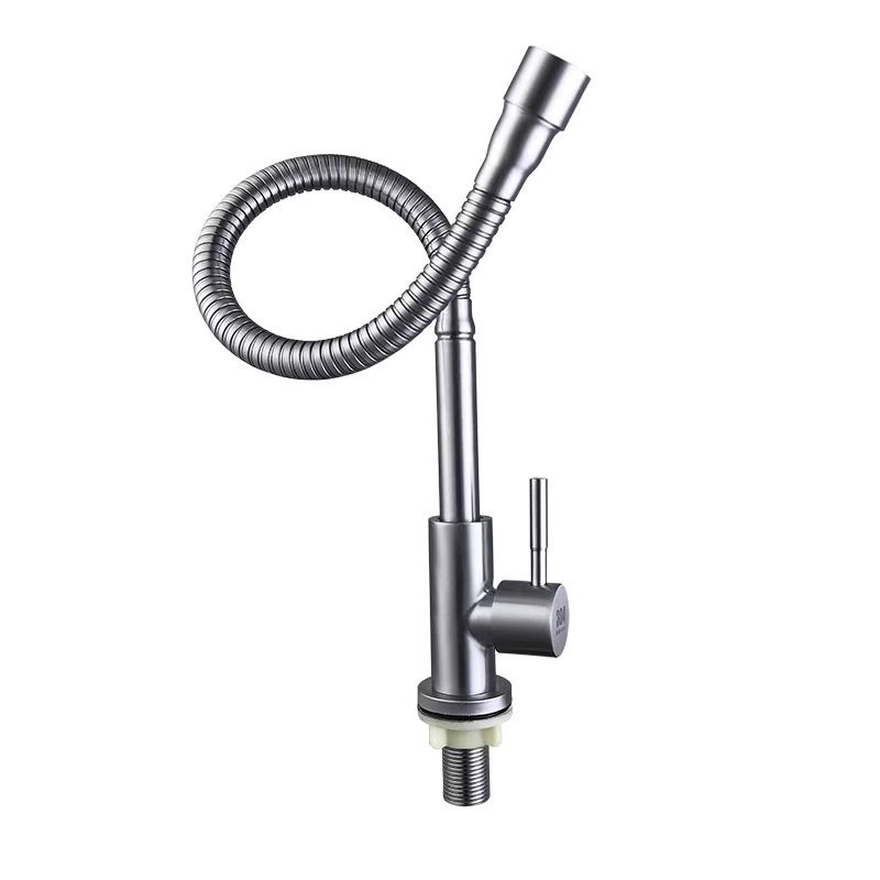 Wholesale of 304 stainless steel universal rotating single cooling kitchen faucet, sink faucet and sink faucet from Southeast Asia Item Picture