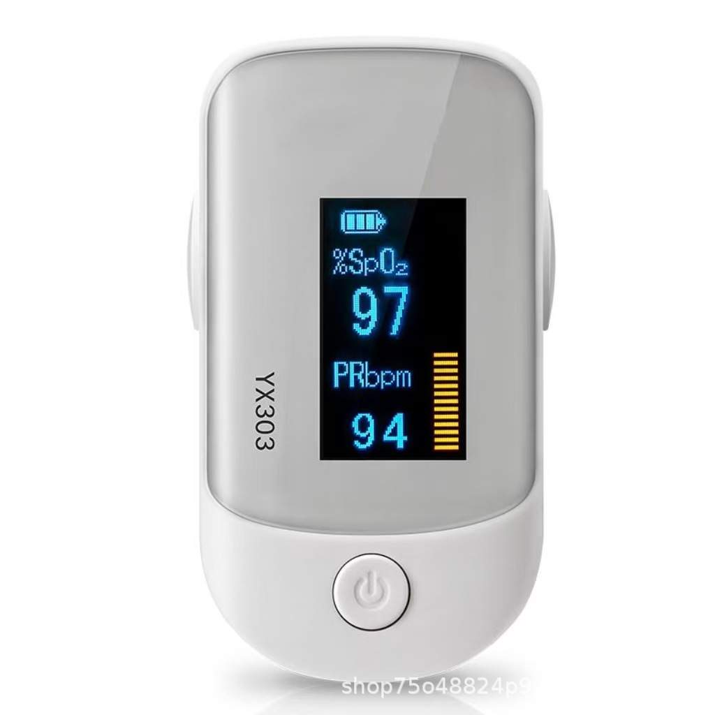 Cross-border finger clip pulse Oxygen Saturation monitoring Sleep Monitor Heart Rate Blood Oxygen Meter (English packaging) details Picture