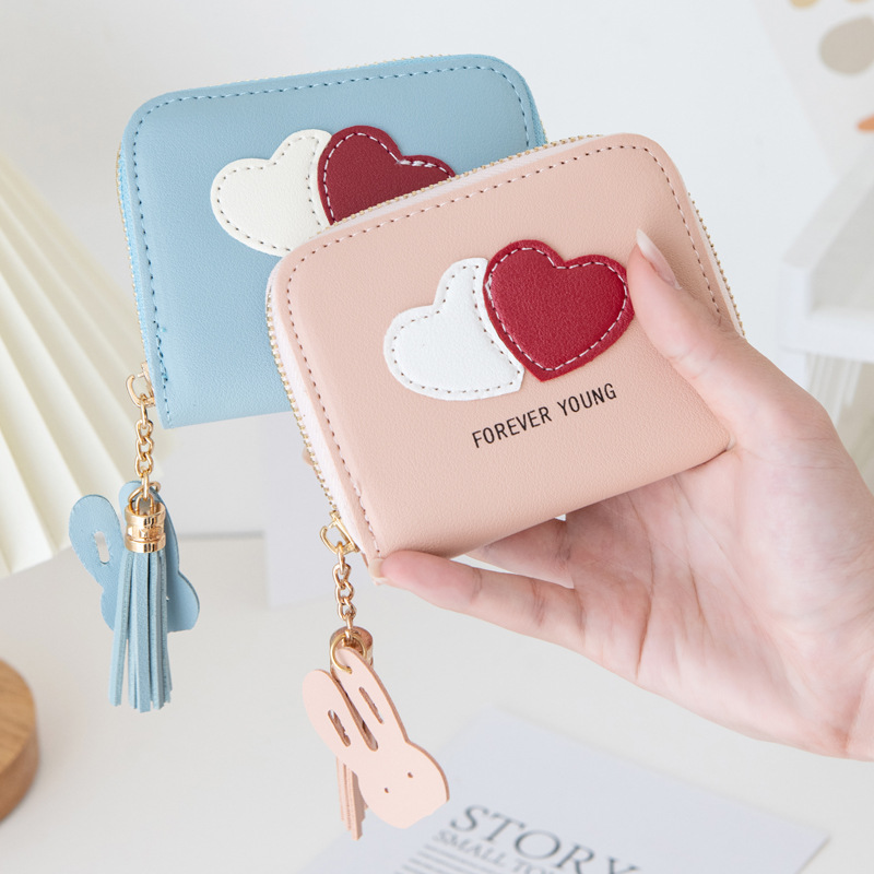 Wallet Lady 2022 New ins Influencer Bestseller Student multi-functional portable women's zipper coin Purse wallet full figure