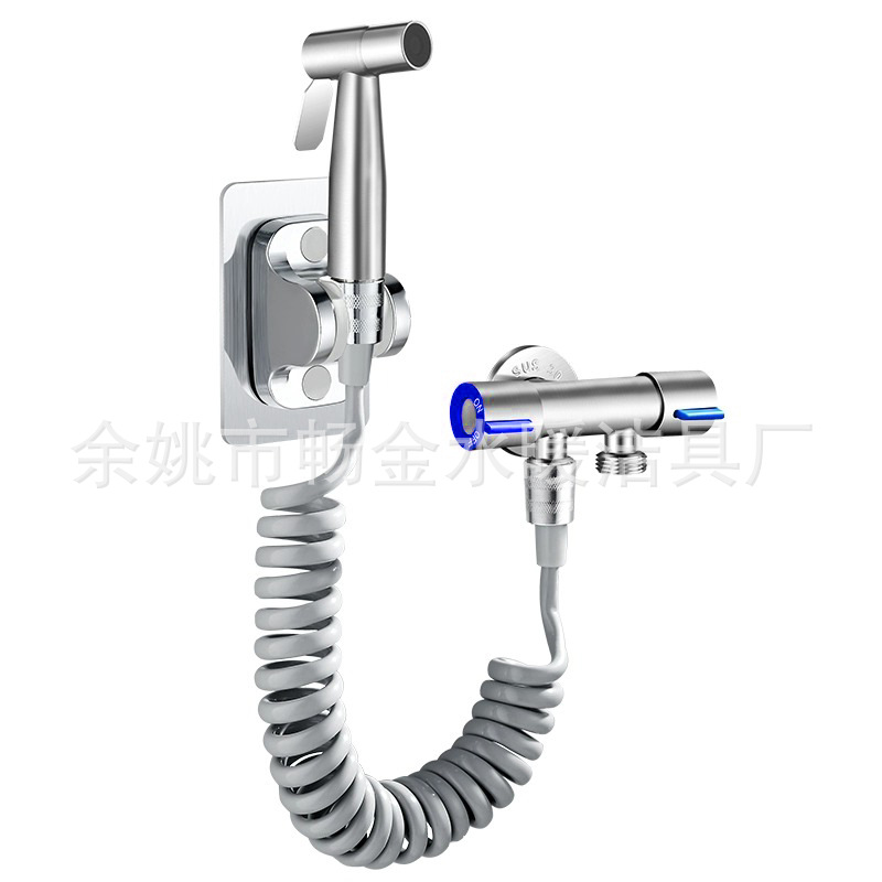 Toilet flushing spray gun, faucet, toilet, bathroom, toilet companion, water gun, feminine wash, pressurized nozzle, household Item Picture