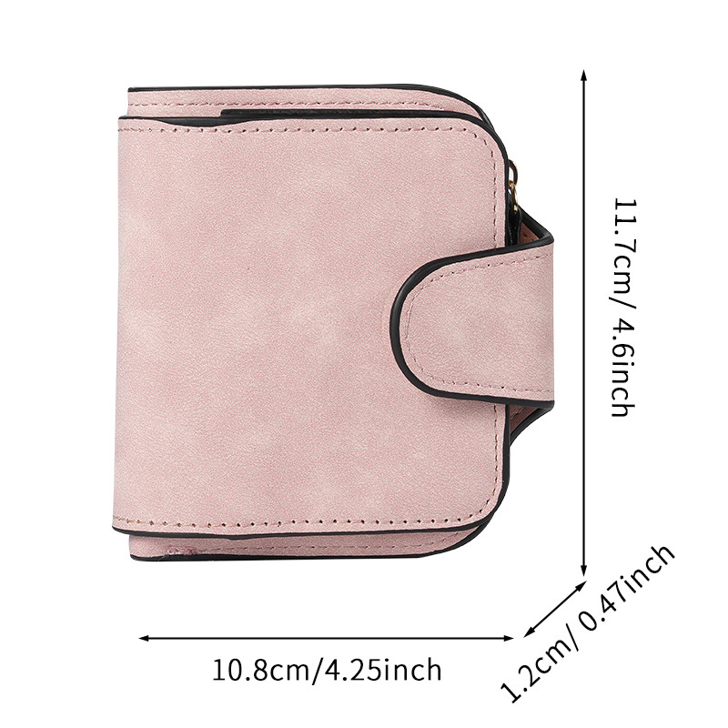 New Korean-style fashionable women's wallet for foreign trade, short, multi-position, retro and simple loose change wallet for women, in cross-border stock Item Picture