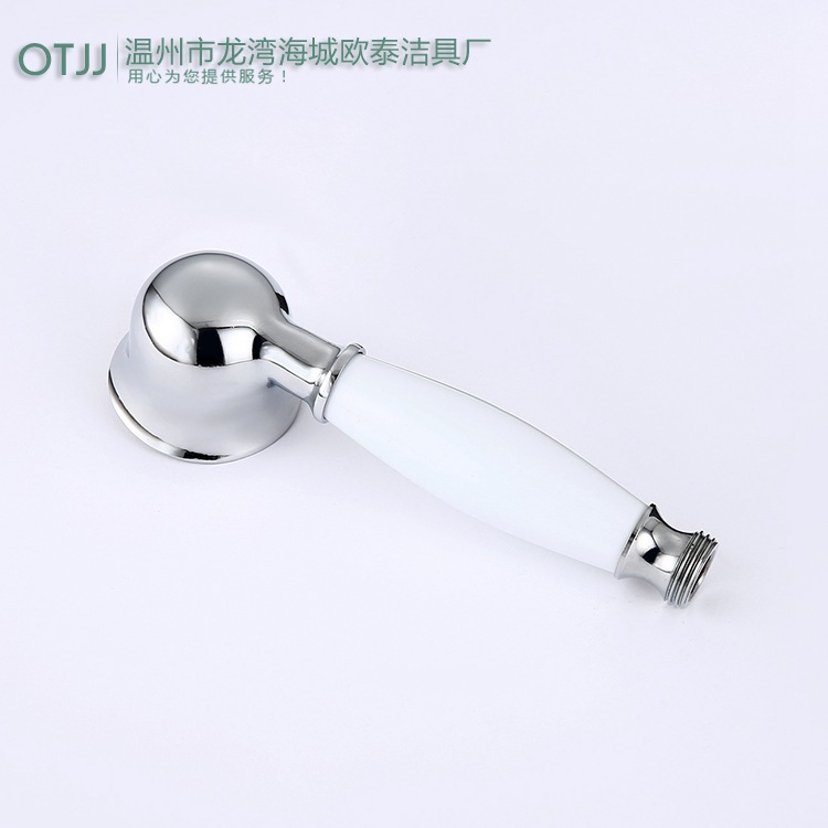 Wholesale of copper hand-spray electroplated and painted shower heads, vintage hand-held shower heads, and water heating accessories Specification drawing