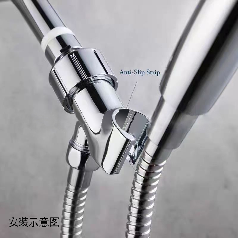 Cross-border American-style base two-way water distributor five-speed large water outlet bathroom pressurized showerhead hose combination showerhead set Application Scenario