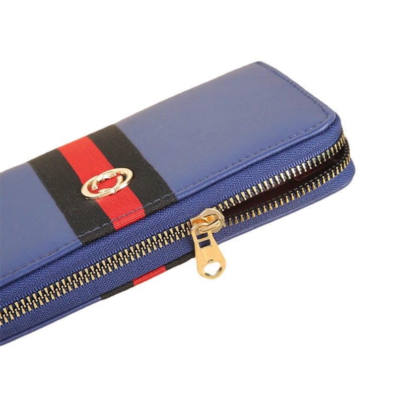 New fashionable and simple wallet, girl's clutch, multi-functional, long, large-capacity, waterproof zipper bag is available for wholesale Item Picture
