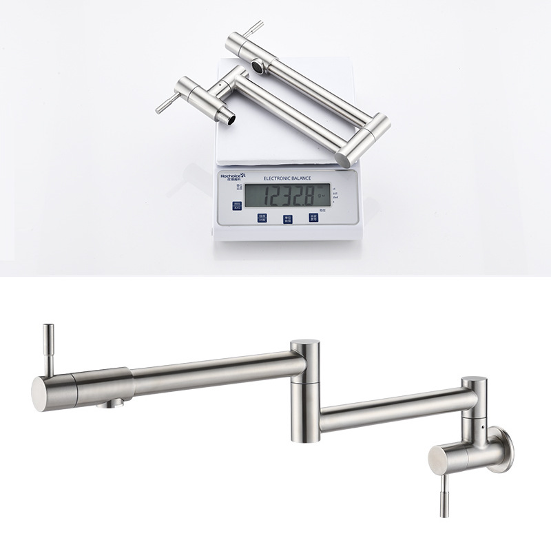 Folding faucet, wall-mounted faucet, kitchen faucet, stove faucet, telescopic faucet Application Scenario