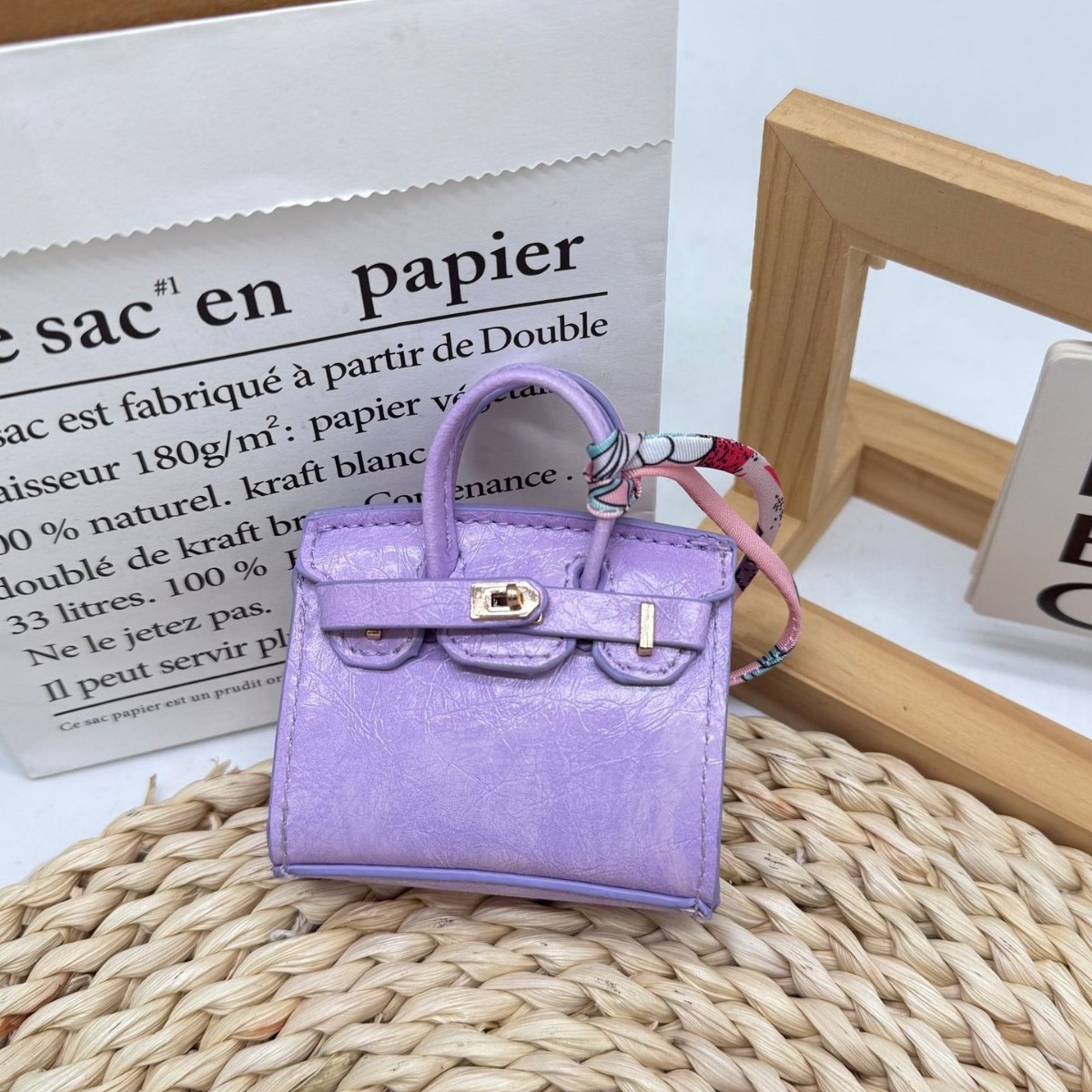 Pure color enchanted platinum bag pendant earphone case key bag full figure