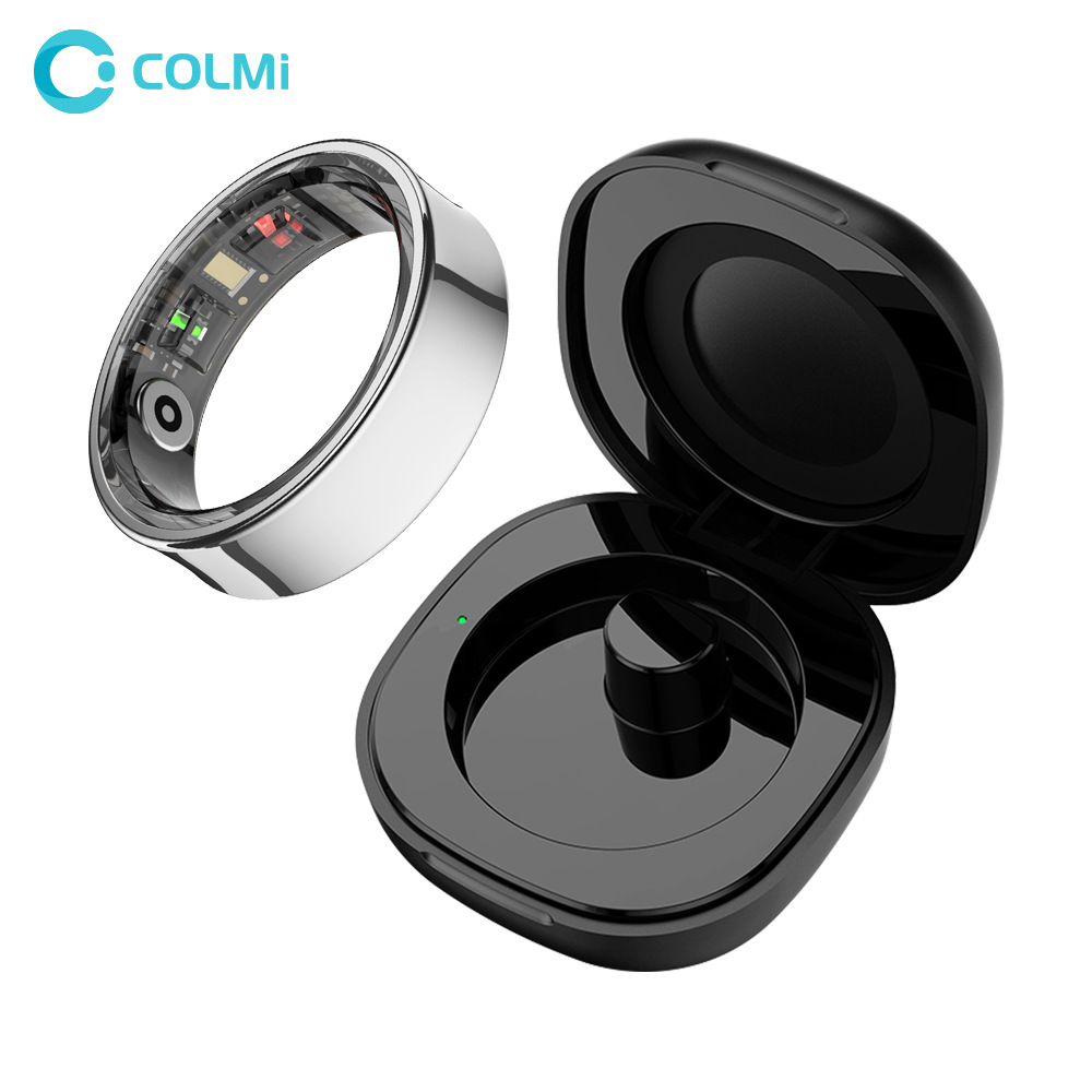 2024 COLMI R09 Smart Ring for Men and Women comes with a charging case, body temperature health monitor and sleep monitor Item Picture