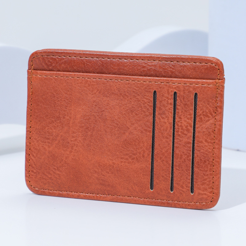 2024 New cross-patterned card case for women and men, multi-slot, simple, fashionable, classic solid color coin purse, women's Instagram Application Scenario