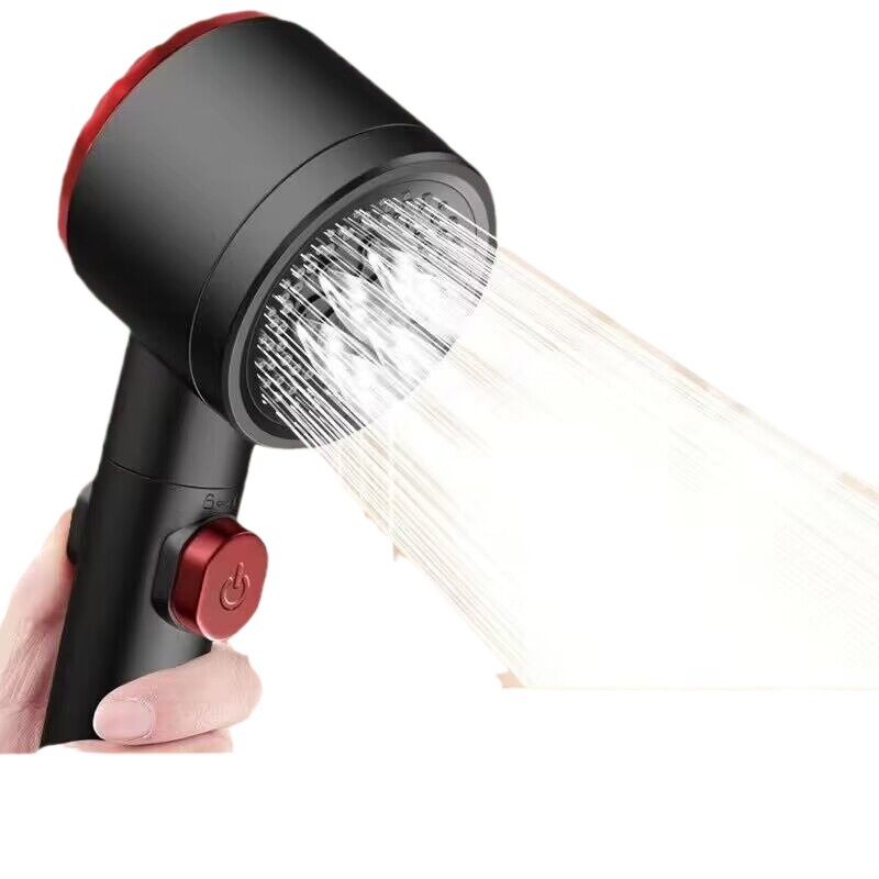Household Lai Spray shower pressurized showerhead, bathroom water heater, three-speed filtration, universal bath showerhead Item Picture