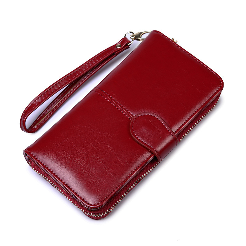 The new type of wallet for women, long zipper buckle, large capacity, multi-slot wallet, card case, all-in-one bag and clutch are selling well Item Picture