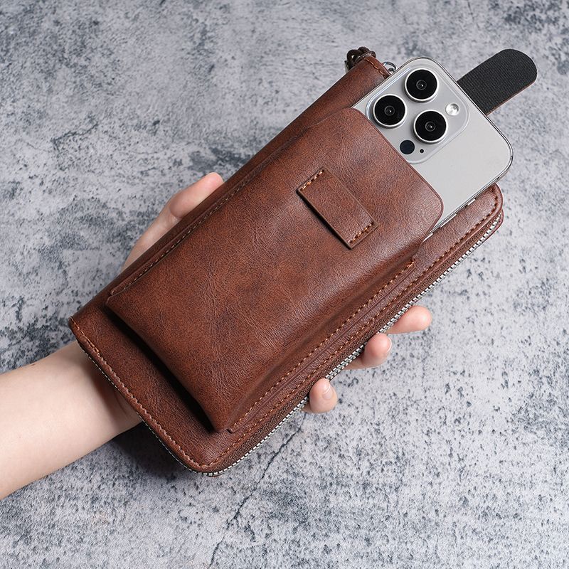 New men's wallet, multi-slot wallet, two-in-one men's business zipper, multi-functional mobile phone case original Specification drawing