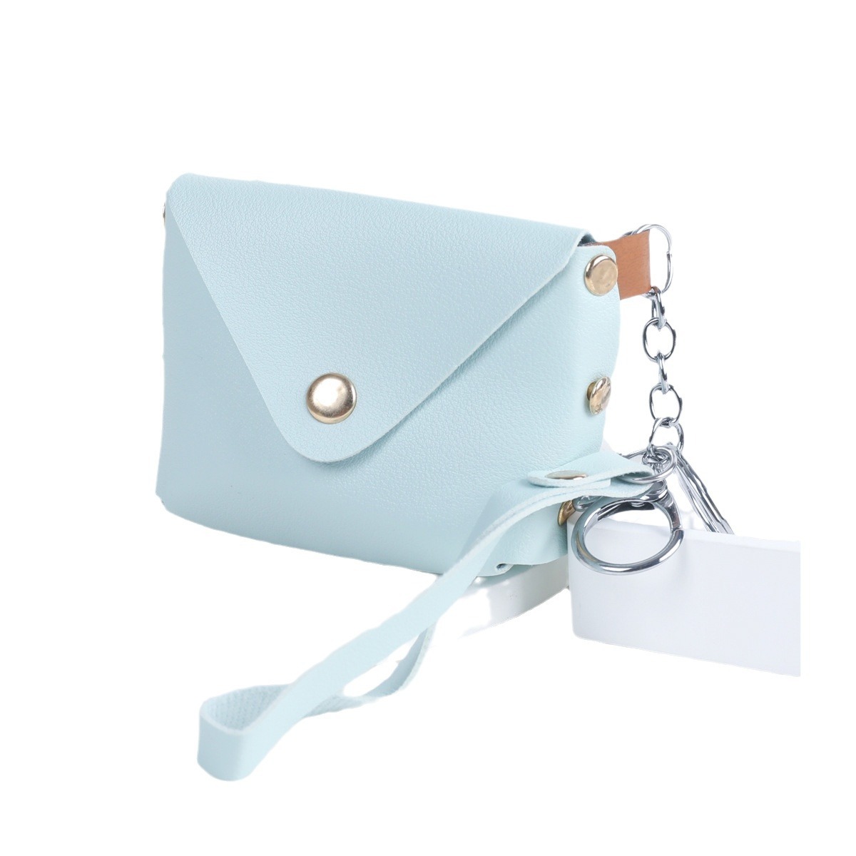 Simple leather portable earphone case, fresh and simple items, pu, carry with you, cute mini coins in an ins style Item Picture