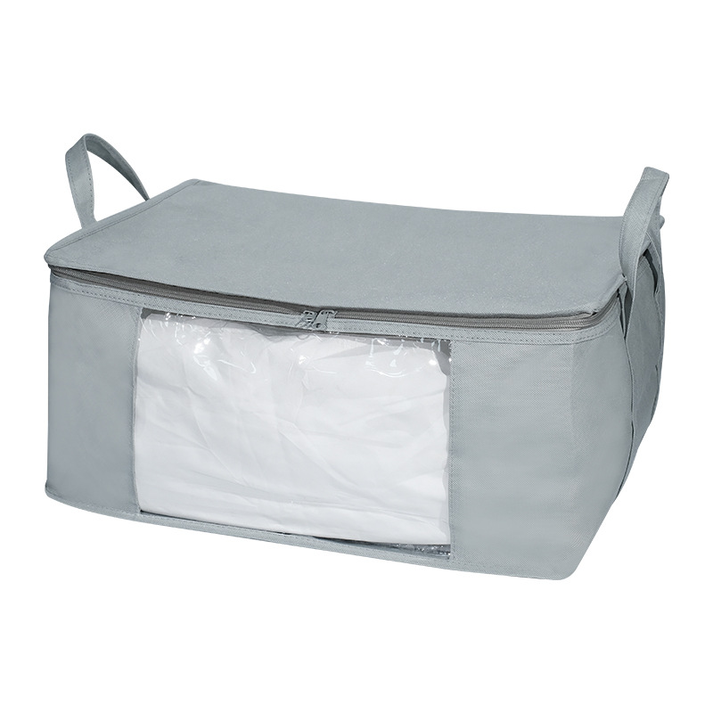 Cotton quilt storage bags, home moisture-proof clothing, quilt storage bags, thickened non-woven fabric luggage, moving packing bags Item Picture