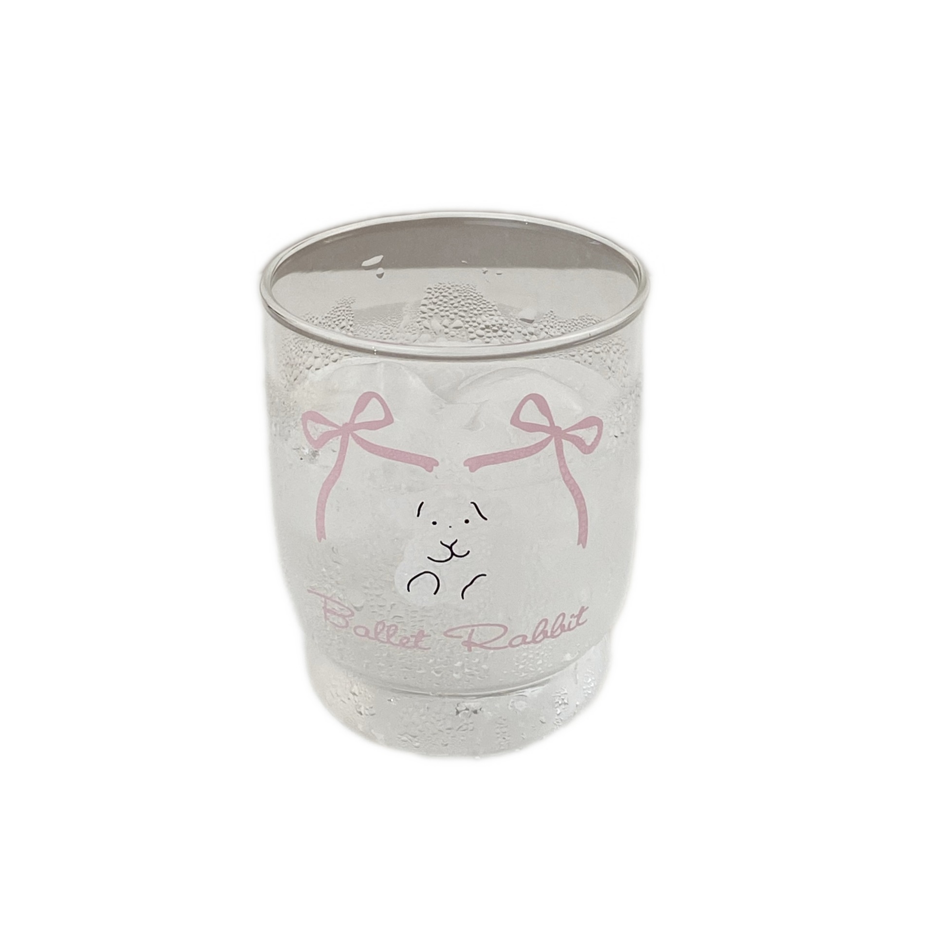 Glass cups, high-end cups, niche Instagram cartoon bow rabbit, home breakfast cups, juice cups, milk cups Item Picture