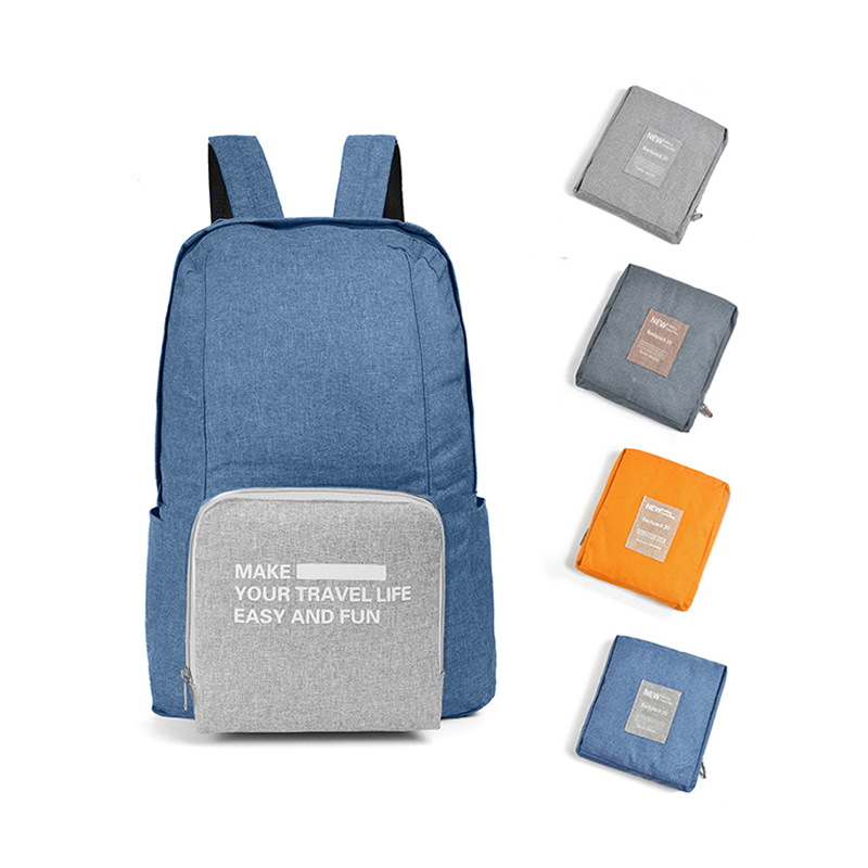 New Korean-style casual backpack, large-capacity student schoolbag, polyester backpack for storage full figure