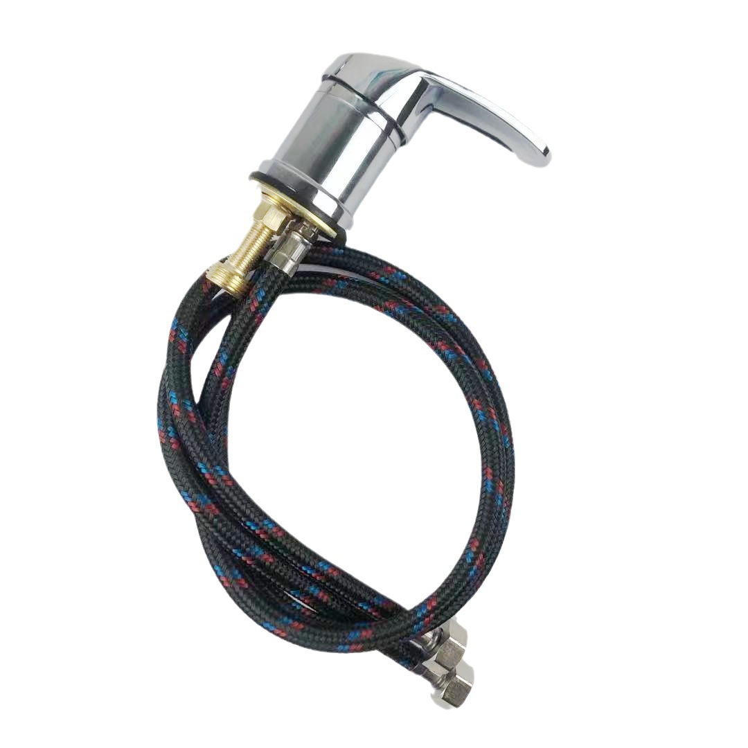 Cross-border hair washing bed faucet switch, barber shop and hair salon cold and hot water mixing valve, hand-turned mixing valve, universal for hair salons Item Picture