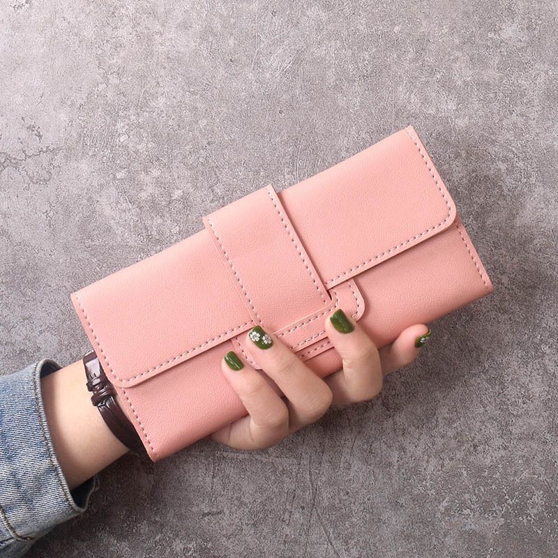 2022 New women's long wallet, 30% off clutch, multi-functional PU leather bag, Korean-style simple and fashionable wallet full figure