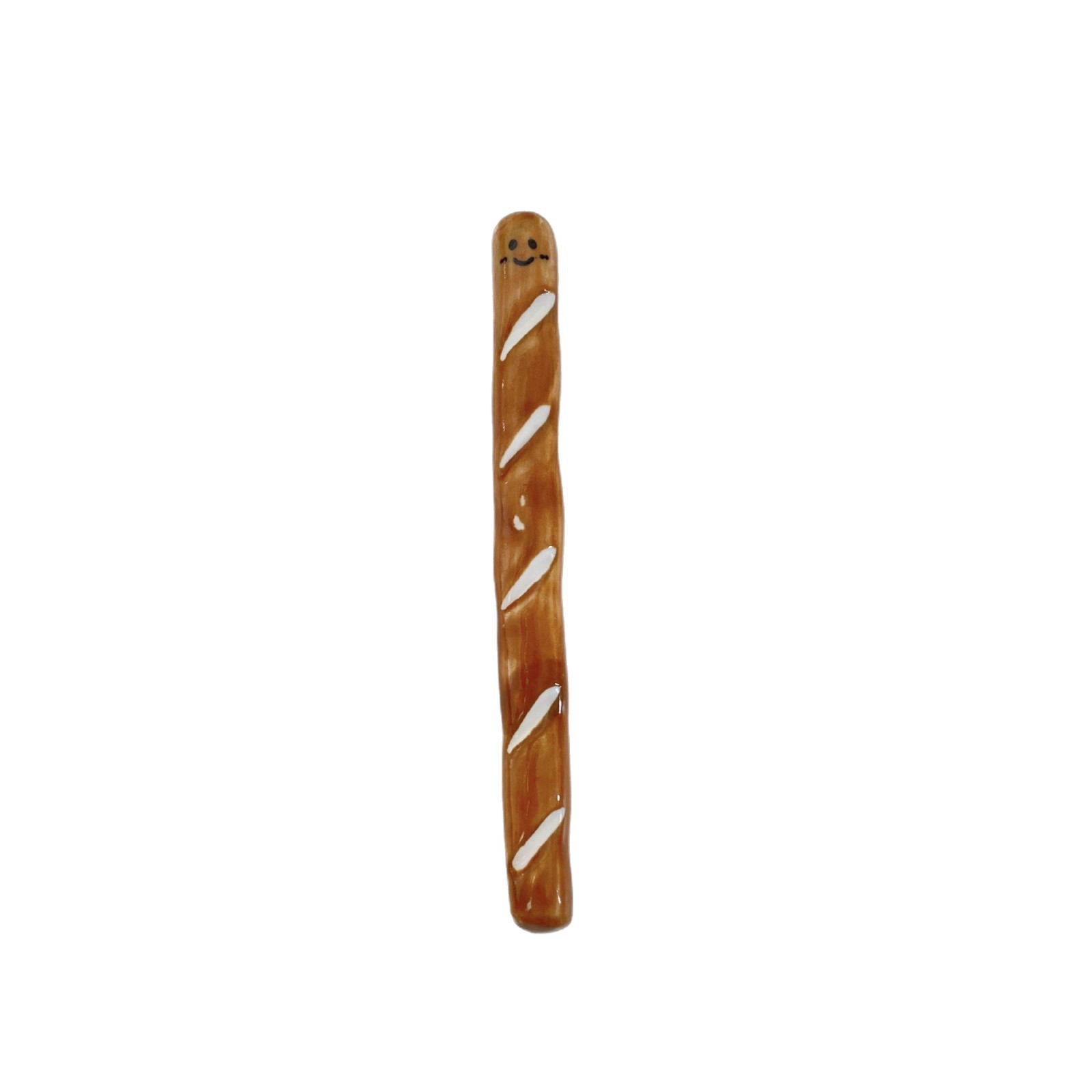 Ins-style creative baguette stirrer ~ Cute bread-shaped, high-appearance-level ceramic coffee, fruit and vegetable drink stirrer Item Picture