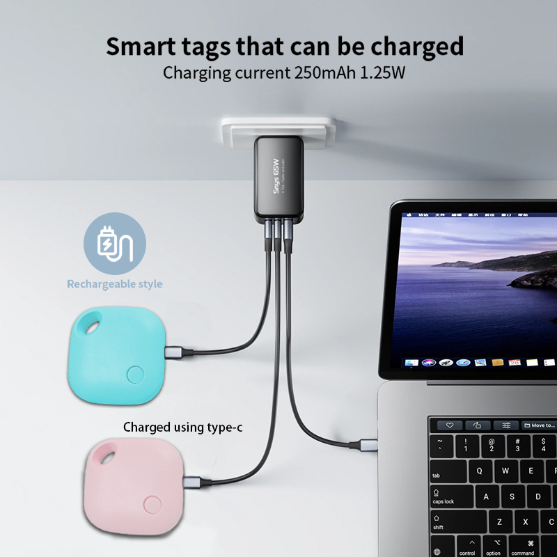The rechargeable find my airtag is suitable for Apple's anti-loss device Bluetooth pet tracking smart anti-loss Specification drawing
