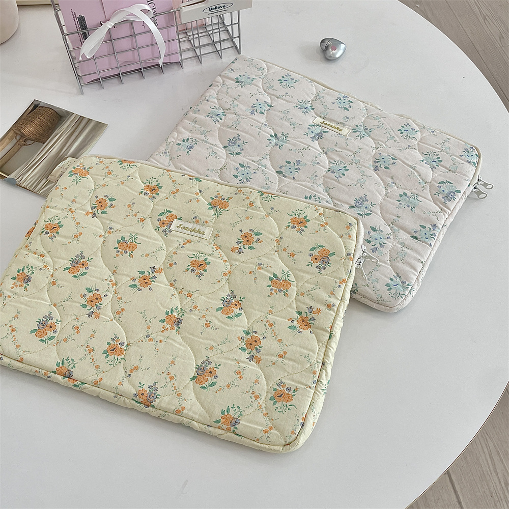 52191 Korean ins tablet computer storage cute diamond-shaped embroidered rabbit 11/13/15-inch notebook storage details Picture