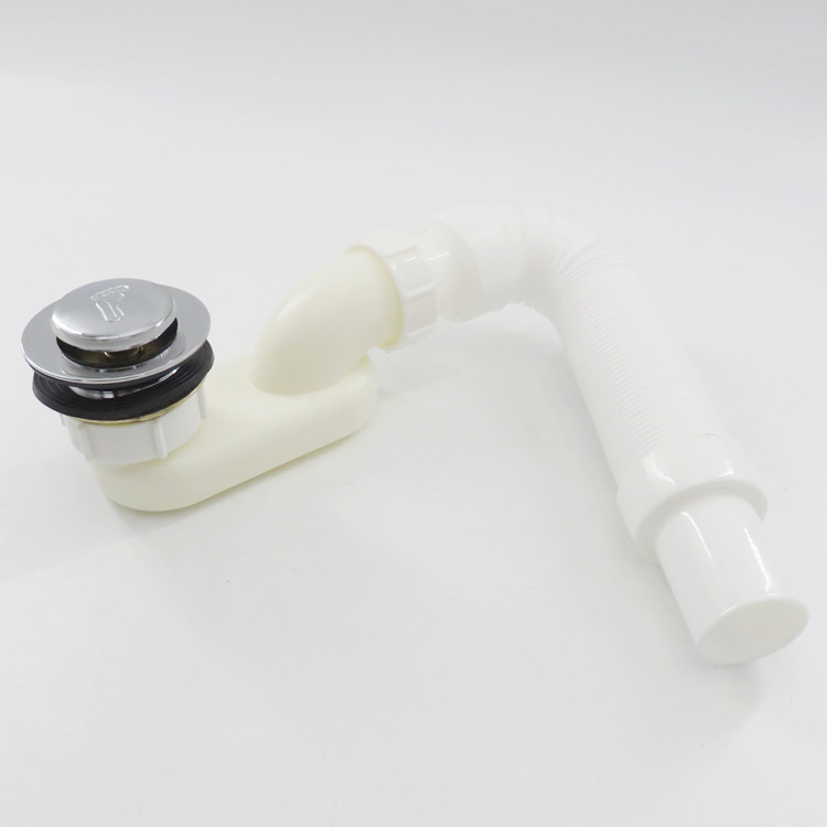 45mm bathtub drainpipe, anti-odor telescopic drainage pipe, mopping sink, wooden bucket bottom basin drainpipe, bath basin downspout full figure