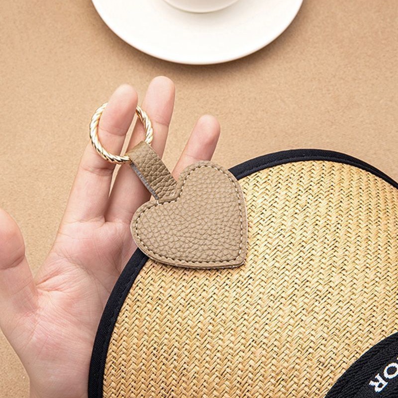 PU leather round magnetic hat clip, outdoor sun hat anti-loss clip, outdoor hat storage, bag pendant, black Specification drawing