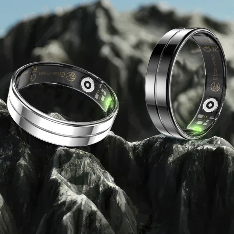 R11 Smart Ring for Heart rate, Blood Oxygen, body temperature and Sleep Monitoring Multi-functional smart ring for cross-border full figure